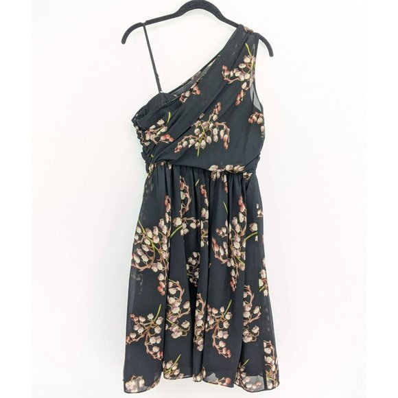 MM Couture By Miss Me One Shoulder Floral Dress size Medium - Picture 3 of 5